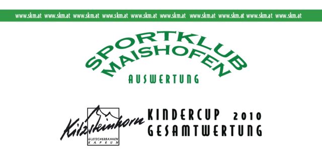 Kitzsteinhorn Kindercup Gesamtwertung