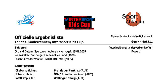Landes-Kinderrennen/Intersport Kids Cup Abtenau